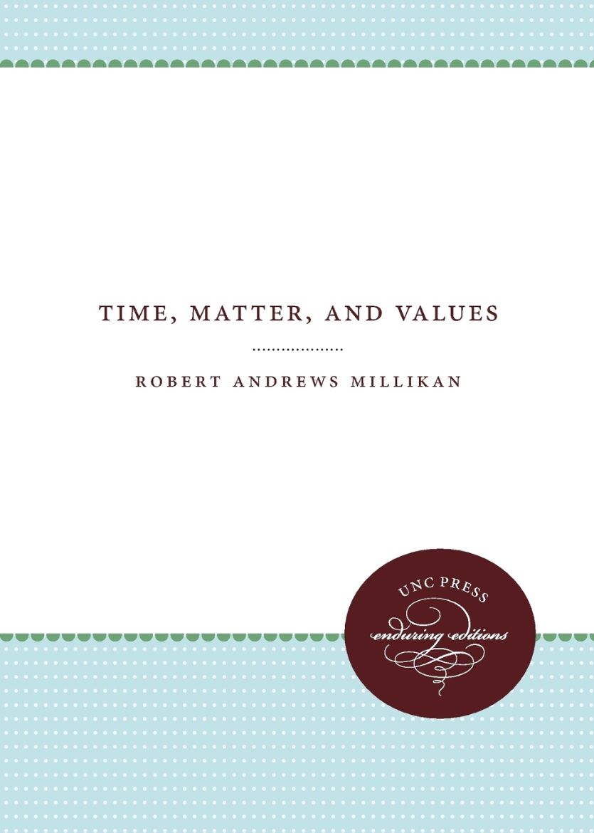 Immagine di Time, Matter, and Values