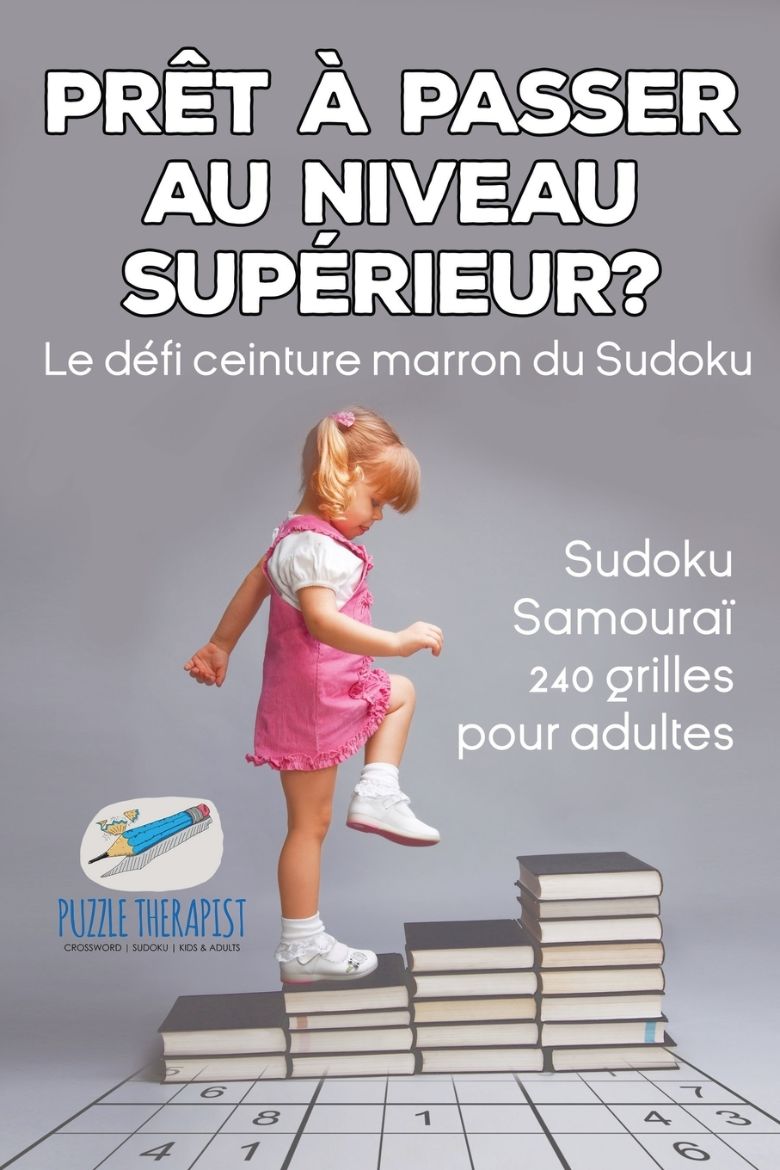 Immagine di Prêt à passer au niveau supérieur ? Le défi ceinture marron du Sudoku | Sudoku Samouraï | 240 grilles pour adultes