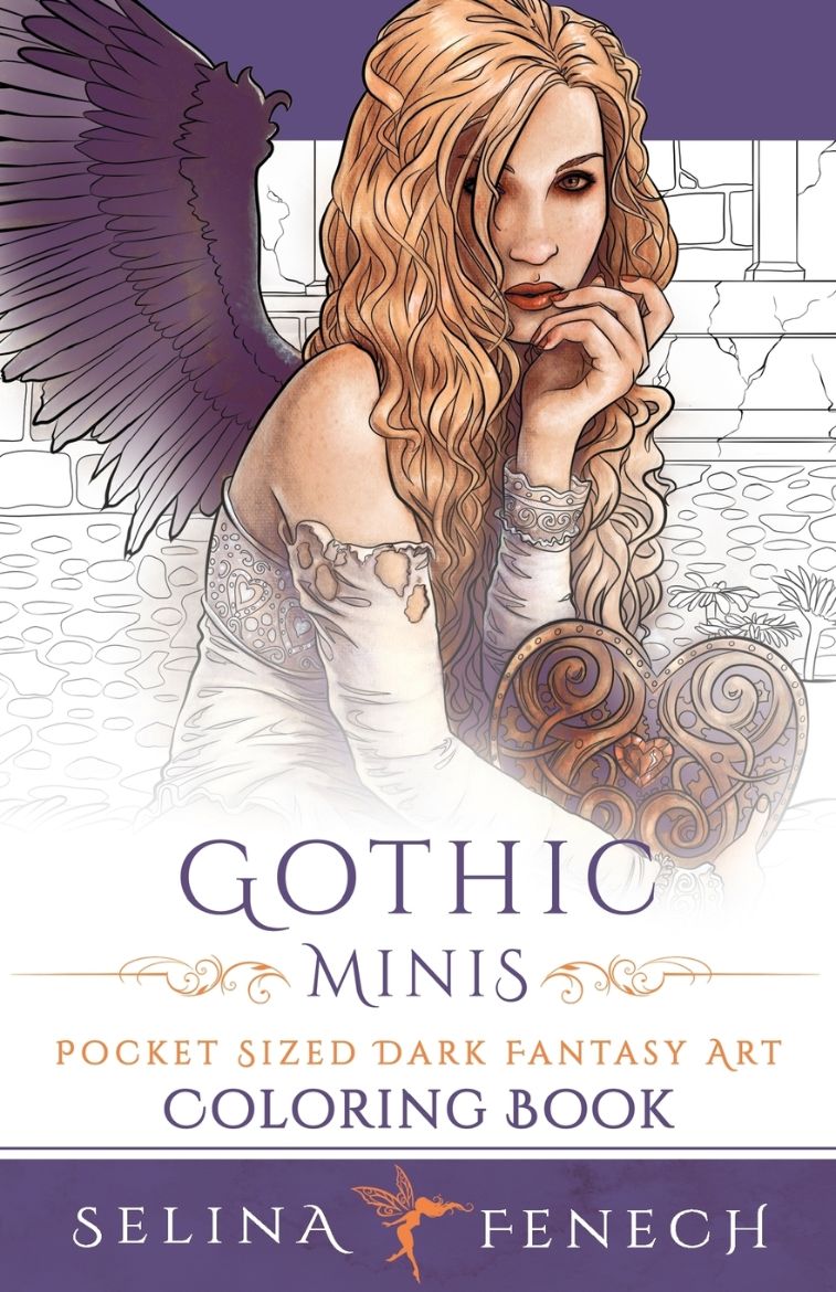 Immagine di Gothic Minis - Pocket Sized Dark Fantasy Art Coloring Book